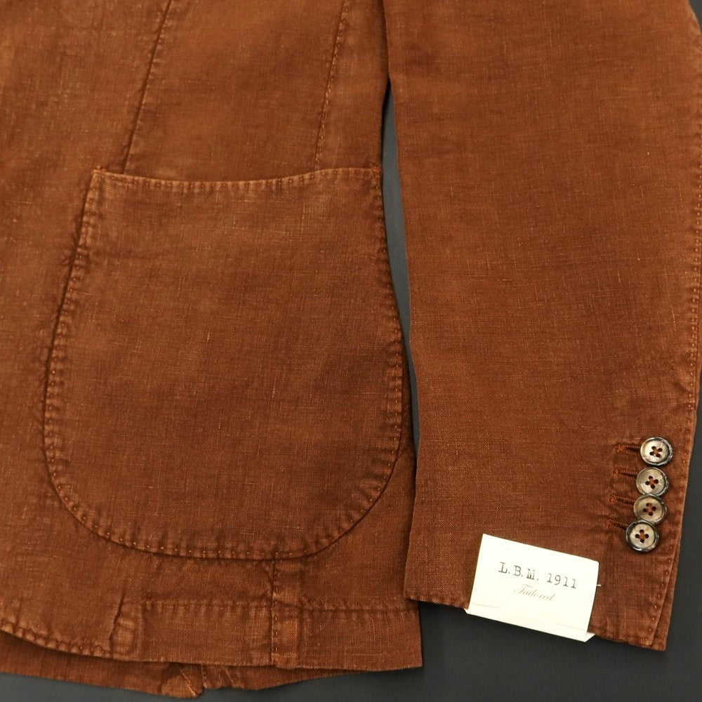 [New] LBM1911 Linen Casual Jacket Brown [48] [Condition Rank N] [Men&