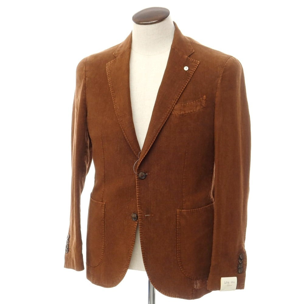 [New] LBM1911 Linen Casual Jacket Brown [50] [Condition Rank N] [Men&