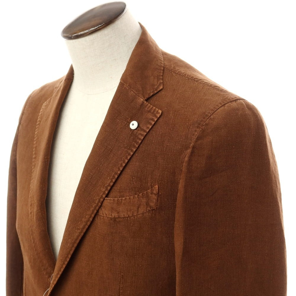 [New] LBM1911 Linen Casual Jacket Brown [50] [Condition Rank N] [Men&