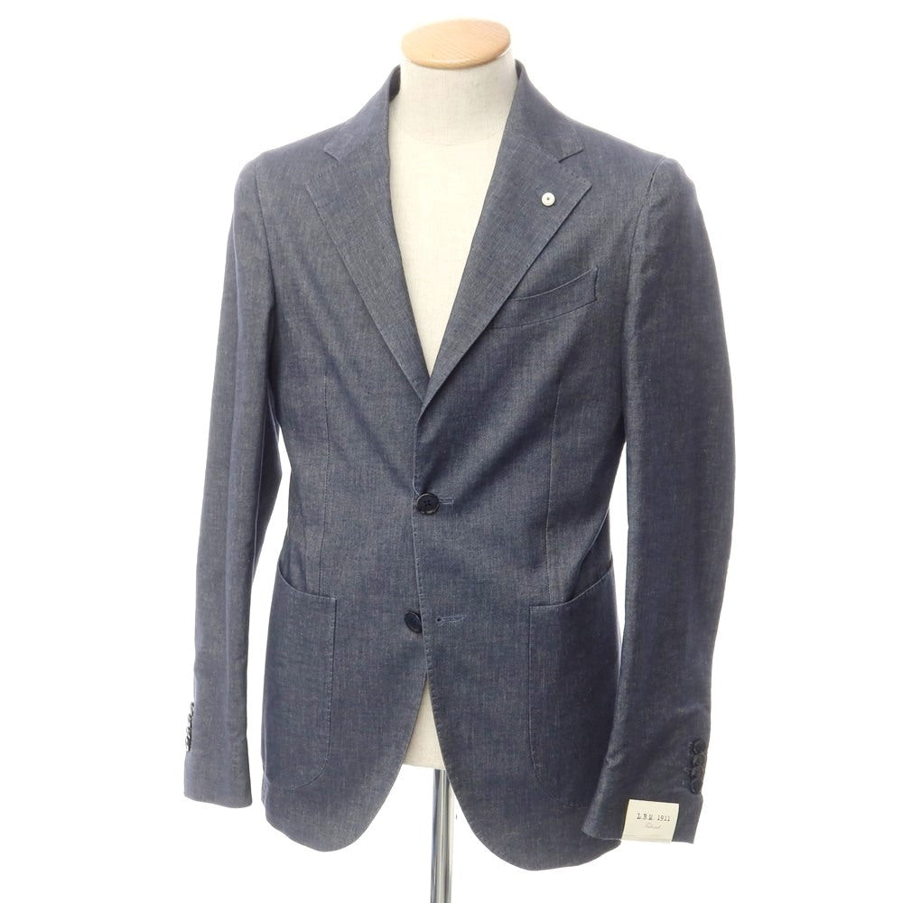 [New] LBM1911 Stretch Cotton Linen Casual Jacket Navy [44] [Condition Rank N] [Men&