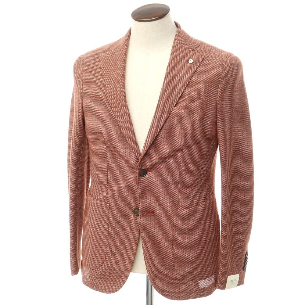 [New] LBM1911 Cotton Linen Jersey Casual Jacket Red Brown [50] [Condition Rank N] [Men&