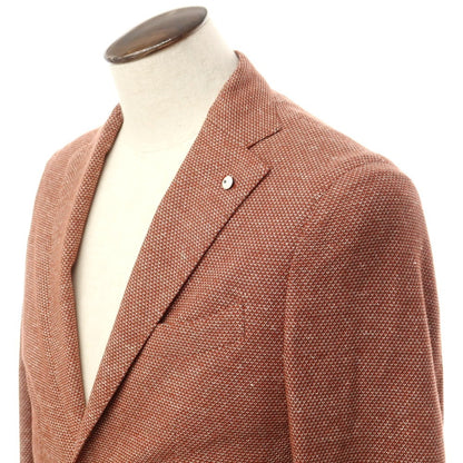 [New] LBM1911 Cotton Linen Jersey Casual Jacket Red Brown [50] [Condition Rank N] [Men&