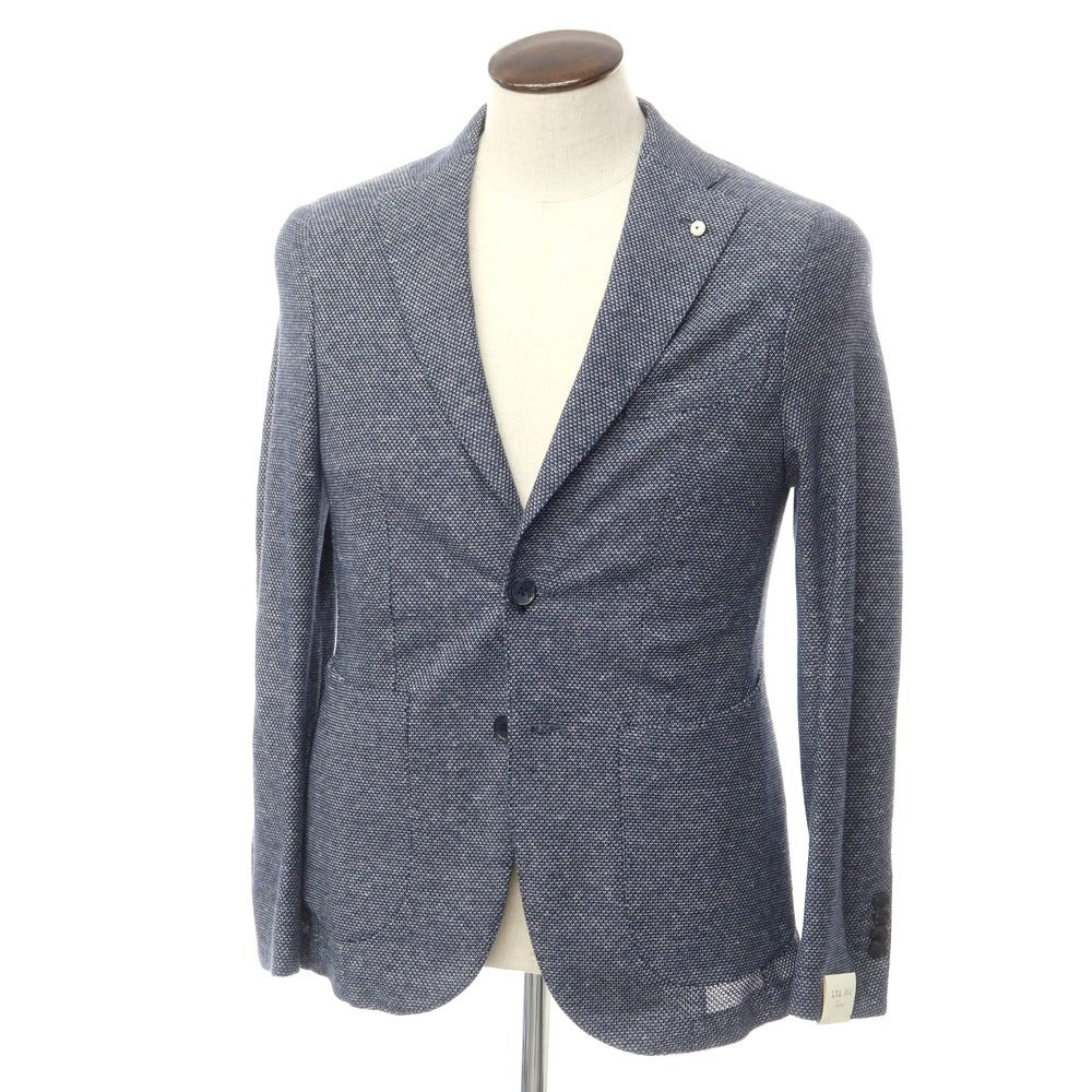 [New] LBM1911 Cotton Linen Jersey Casual Jacket Light Navy [48] [Condition Rank N] [Men&