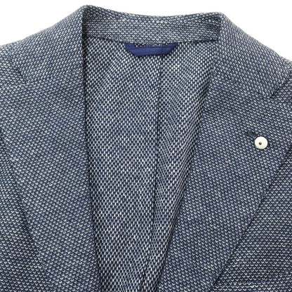 [New] LBM1911 Cotton Linen Jersey Casual Jacket Light Navy [48] [Condition Rank N] [Men&