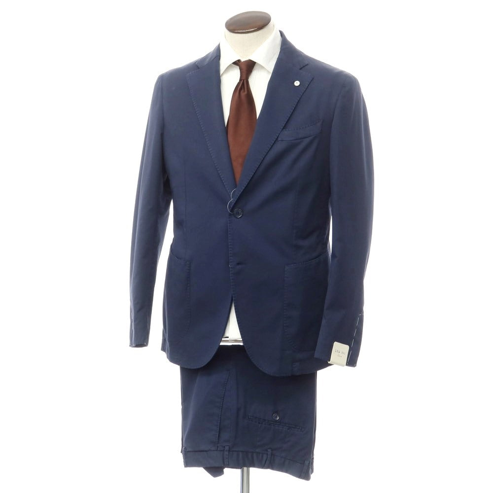 [New Outlet] LBM1911 Stretch Cotton Set-up Suit Washed Navy [50] [Condition Rank N-] [Men&