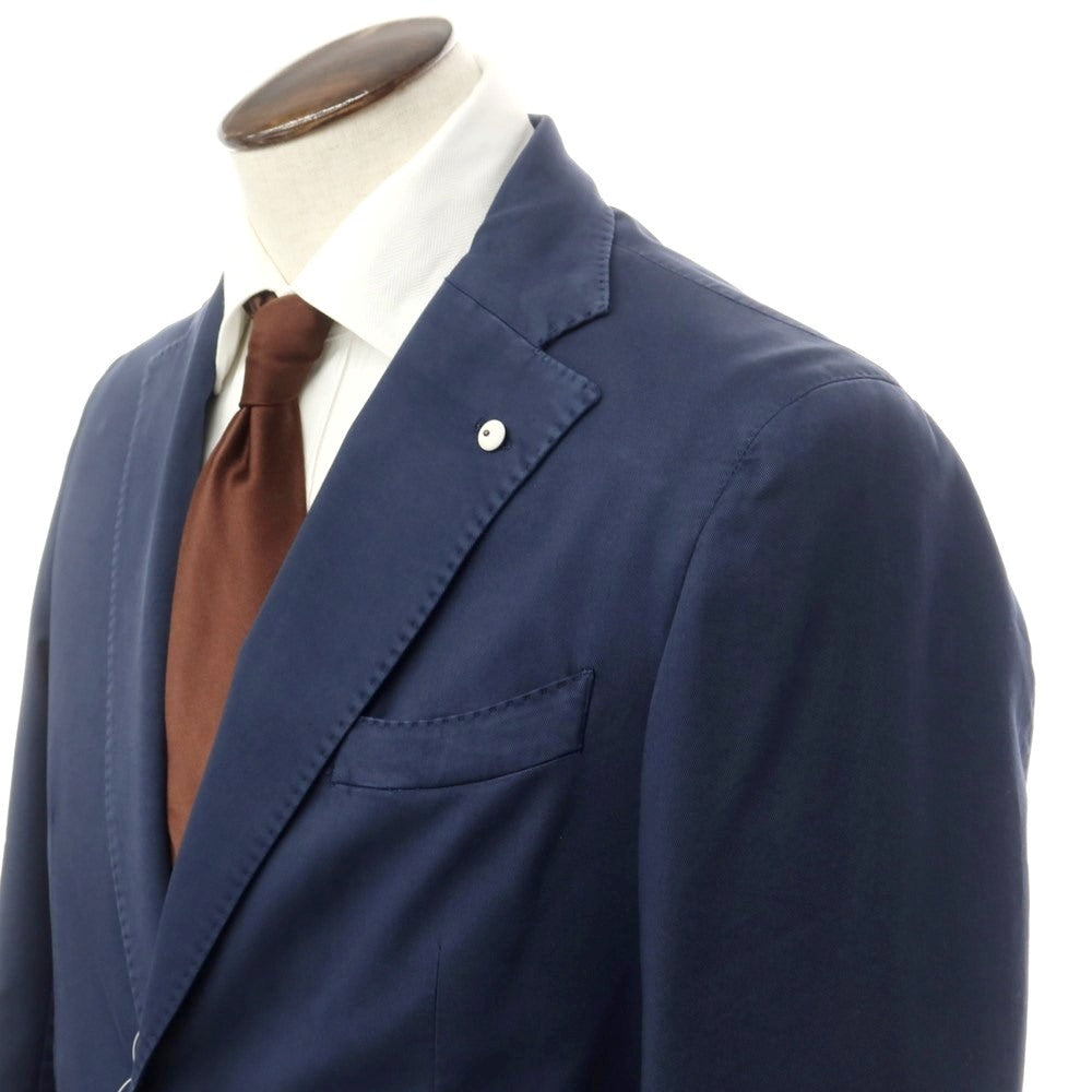 [New Outlet] LBM1911 Stretch Cotton Set-up Suit Washed Navy [50] [Condition Rank N-] [Men&