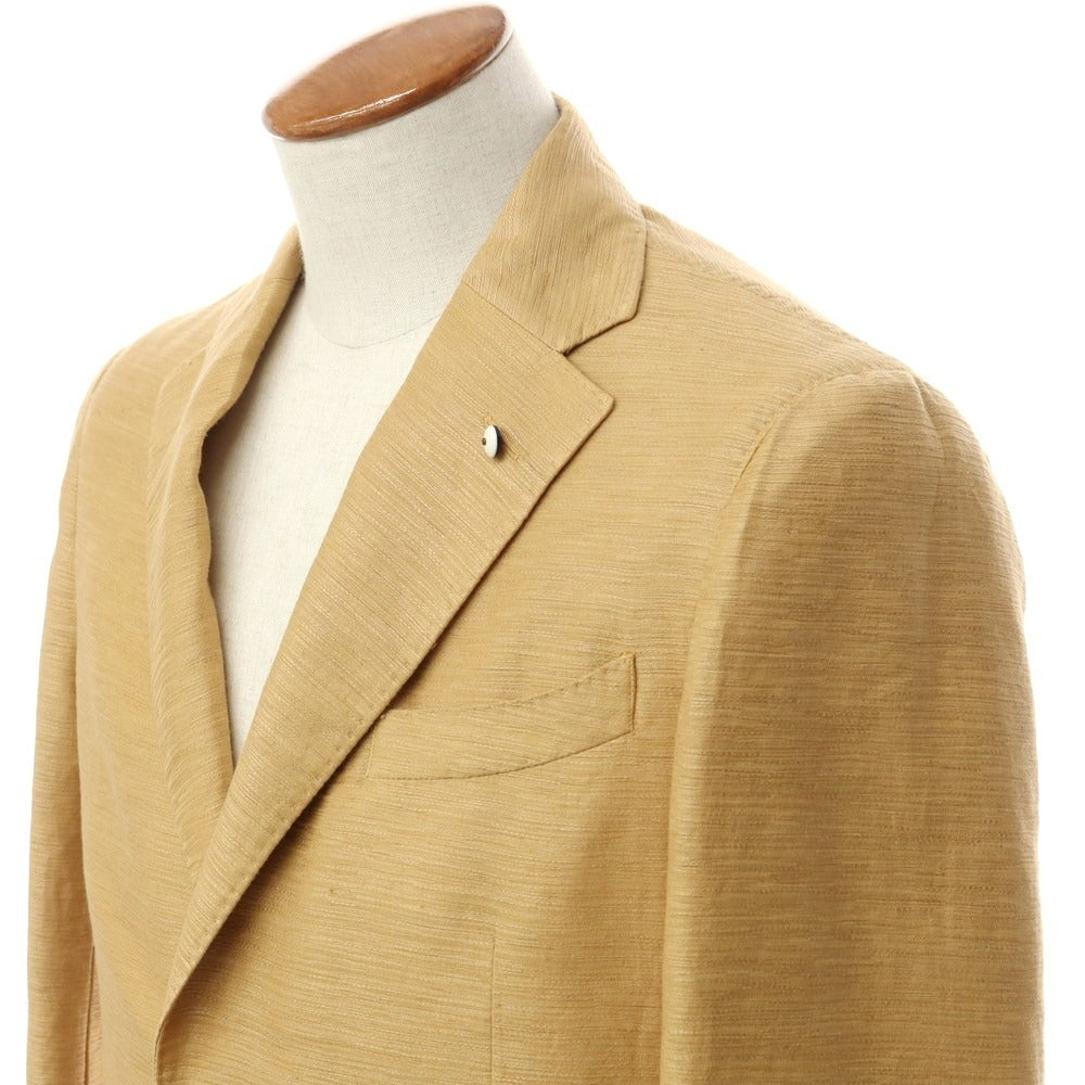 [New] LBM1911 Cotton Linen 2B Casual Jacket Camel Beige [Size 46] [BEI] [S/S] [Condition Rank N] [Men&