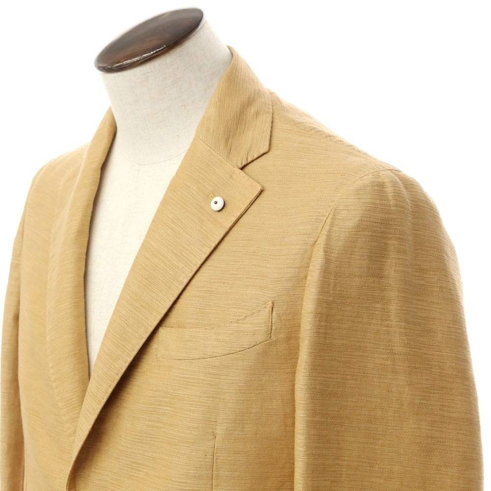 [New] LBM1911 Cotton Linen 2B Casual Jacket Camel Beige [Size 48] [BEI] [S/S] [Condition Rank N] [Men&