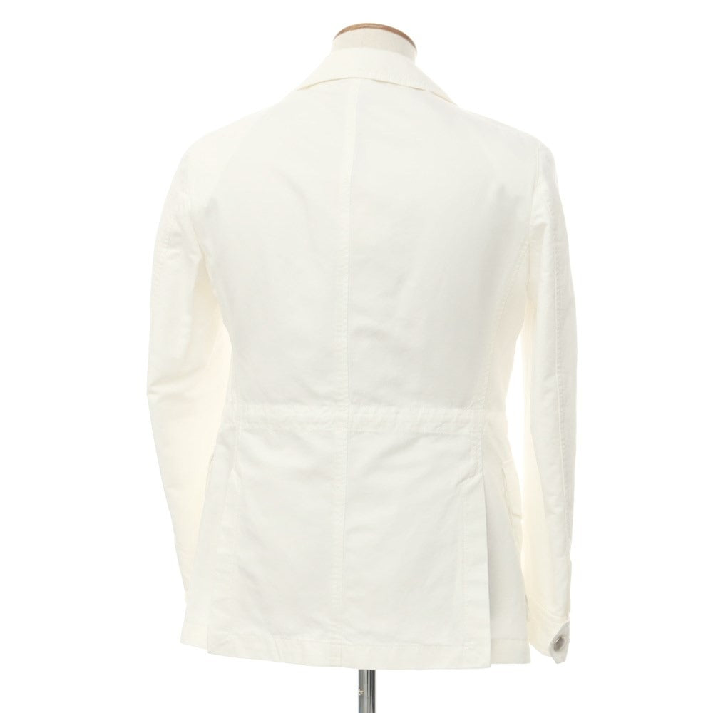 [New Outlet] LBM1911 Cotton Linen Safari Jacket White [46] [Condition Rank N-] [Men&