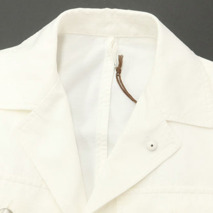 [New Outlet] LBM1911 Cotton Linen Safari Jacket White [46] [Condition Rank N-] [Men&