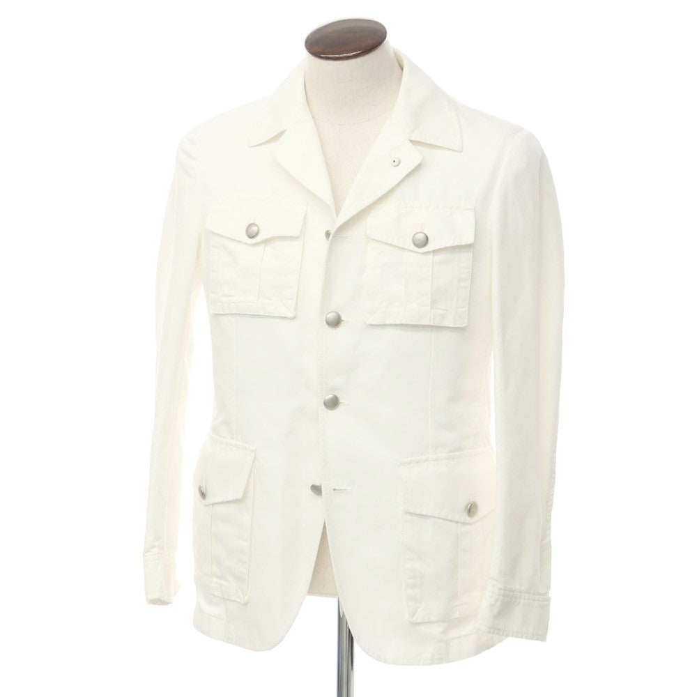 [Used] LBM1911 Cotton Linen Safari Jacket White [48] [Condition Rank B] [Men&