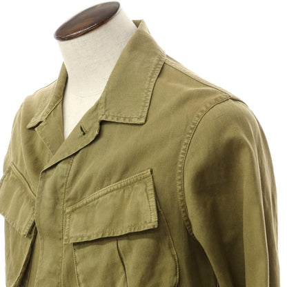 [New] LBM1911 Cotton Linen Safari Jacket Olive [50] [Condition Rank N] [Men&