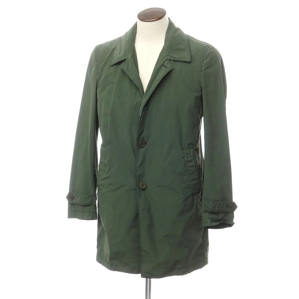 [New outlet] LBM1911 Polyester nylon trench coat, dark green [50] [Condition rank N-] [Men&