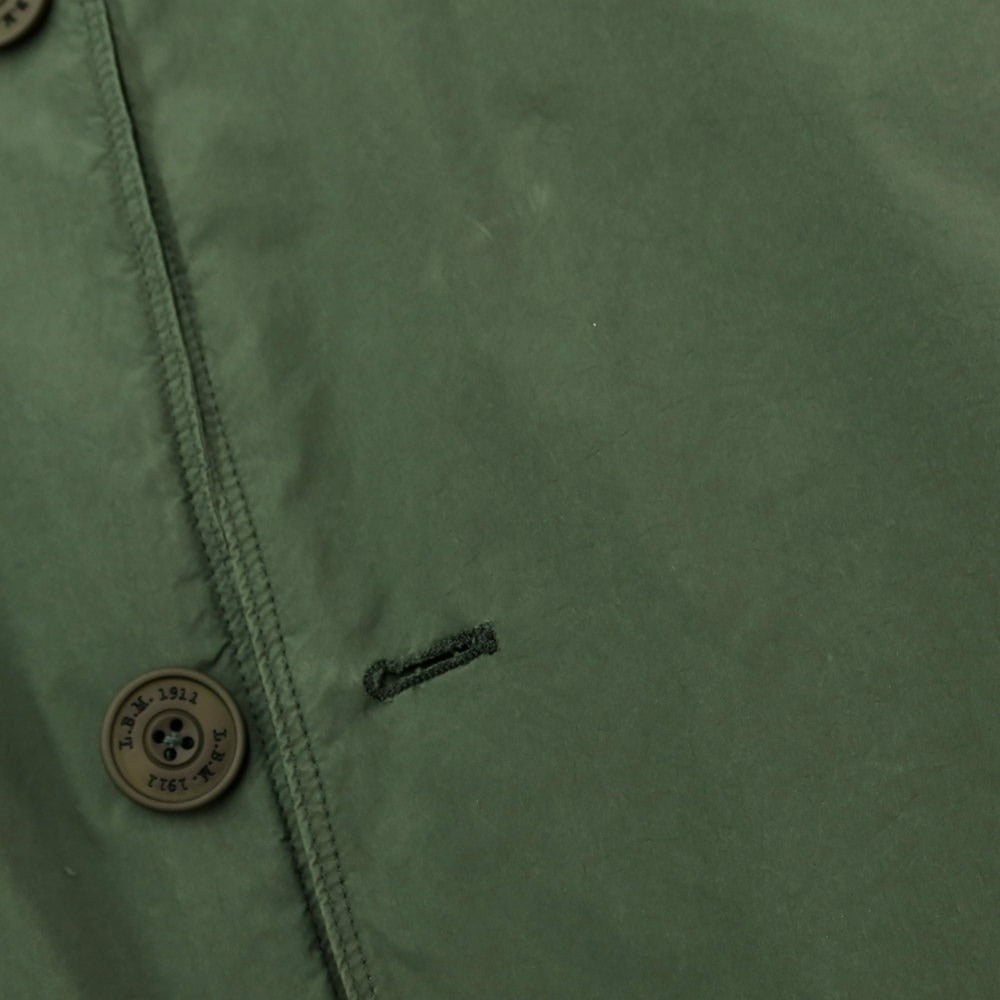 [New outlet] LBM1911 Polyester nylon trench coat, dark green [52] [Condition rank N-] [Men&