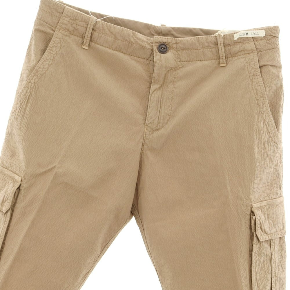 [New] LBM1911 Cotton Soccer Cargo Shorts Brown Beige [Size 50] [BEI] [S/S] [Condition Rank N] [Men&