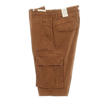 [New] LBM1911 Cotton Soccer Cargo Shorts Brown [Size 46] [BRW] [S/S] [Condition Rank N] [Men&