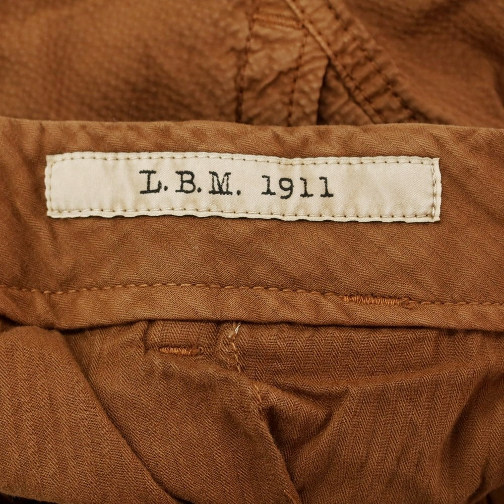 [New] LBM1911 Cotton Soccer Cargo Shorts Brown [Size 46] [BRW] [S/S] [Condition Rank N] [Men&