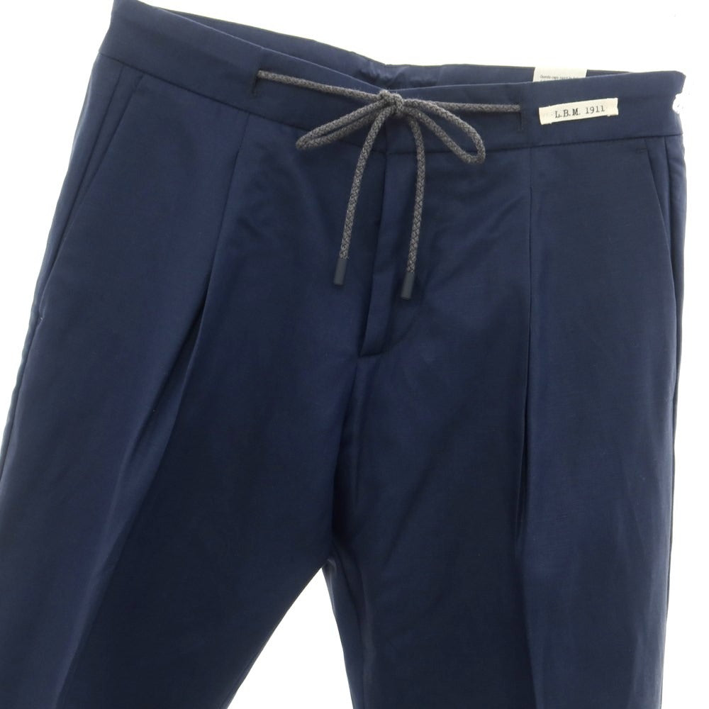 [New] LBM1911 Lyocell Linen Cotton Casual Slacks Pants Navy [Size 44] [NVY] [S/S] [Condition Rank N] [Men&