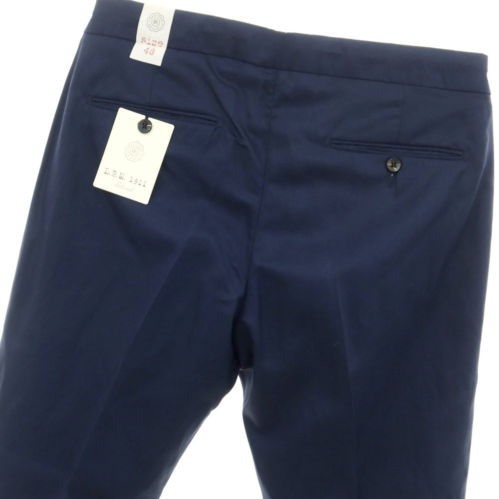 [New] LBM1911 Lyocell Linen Cotton Casual Slacks Pants Navy [Size 48] [NVY] [S/S] [Condition Rank N] [Men&