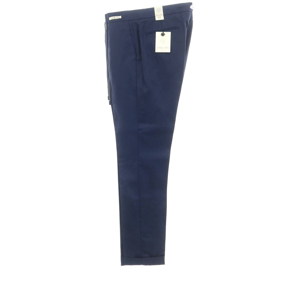 [New] LBM1911 Lyocell Linen Cotton Casual Slacks Pants Navy [Size 50] [NVY] [S/S] [Condition Rank N] [Men&