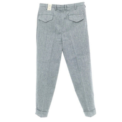 [New] LBM1911 Linen Cotton Casual Slacks Pants Dark Blue x White [Size 48] [BLU] [S/S] [Condition Rank N] [Men&