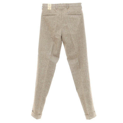 [New] LBM1911 Linen Cotton Casual Slacks Pants Brown x White [Size 44] [BRW] [S/S] [Condition Rank N] [Men&