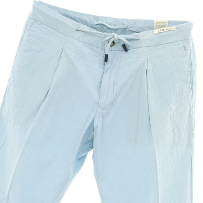 [New Outlet] LBM1911 Cotton Soccer Casual Slacks Pants Ice Blue [Size 48] [BLU] [S/S] [Condition Rank N-] [Men&