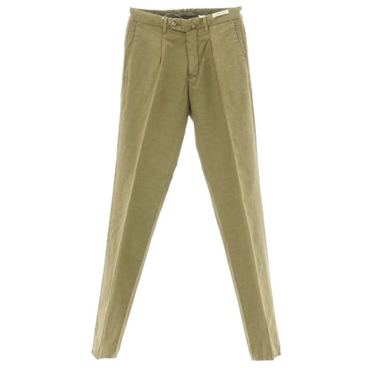 [New] LBM1911 Cotton Linen Casual Slacks Pants Moss Green [Size 44] [GRN] [S/S] [Condition Rank N] [Men&