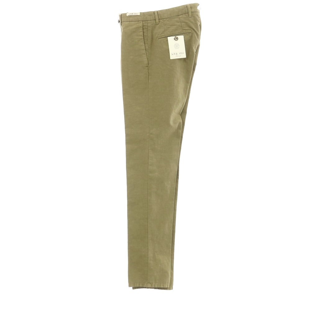 [New] LBM1911 Cotton Linen Casual Slacks Pants Moss Green [Size 44] [GRN] [S/S] [Condition Rank N] [Men&