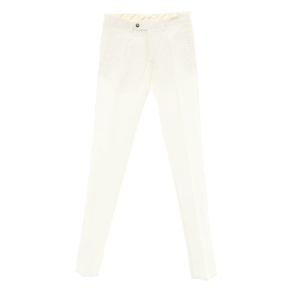 [New] LBM1911 Cotton Linen Casual Slacks Pants White [Size 44] [WHT] [S/S] [Condition Rank N] [Men&