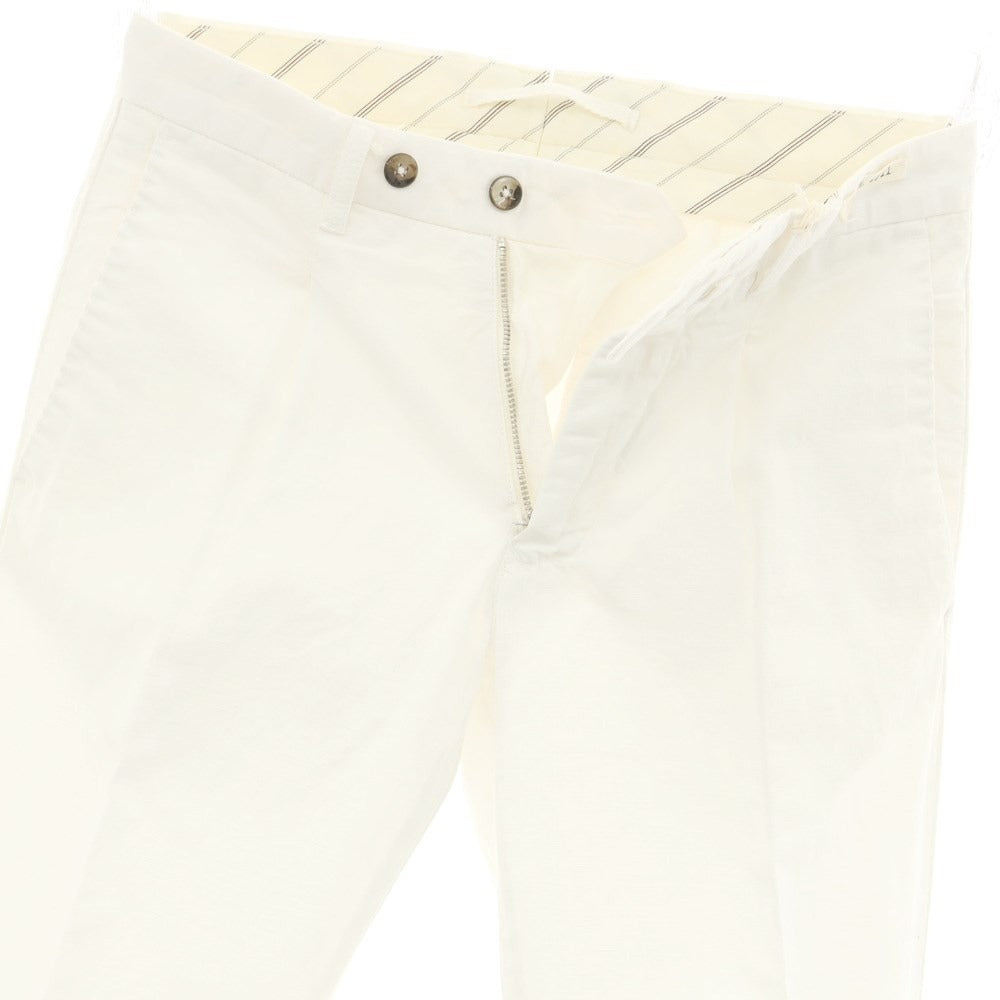 [New] LBM1911 Cotton Linen Casual Slacks Pants White [Size 44] [WHT] [S/S] [Condition Rank N] [Men&