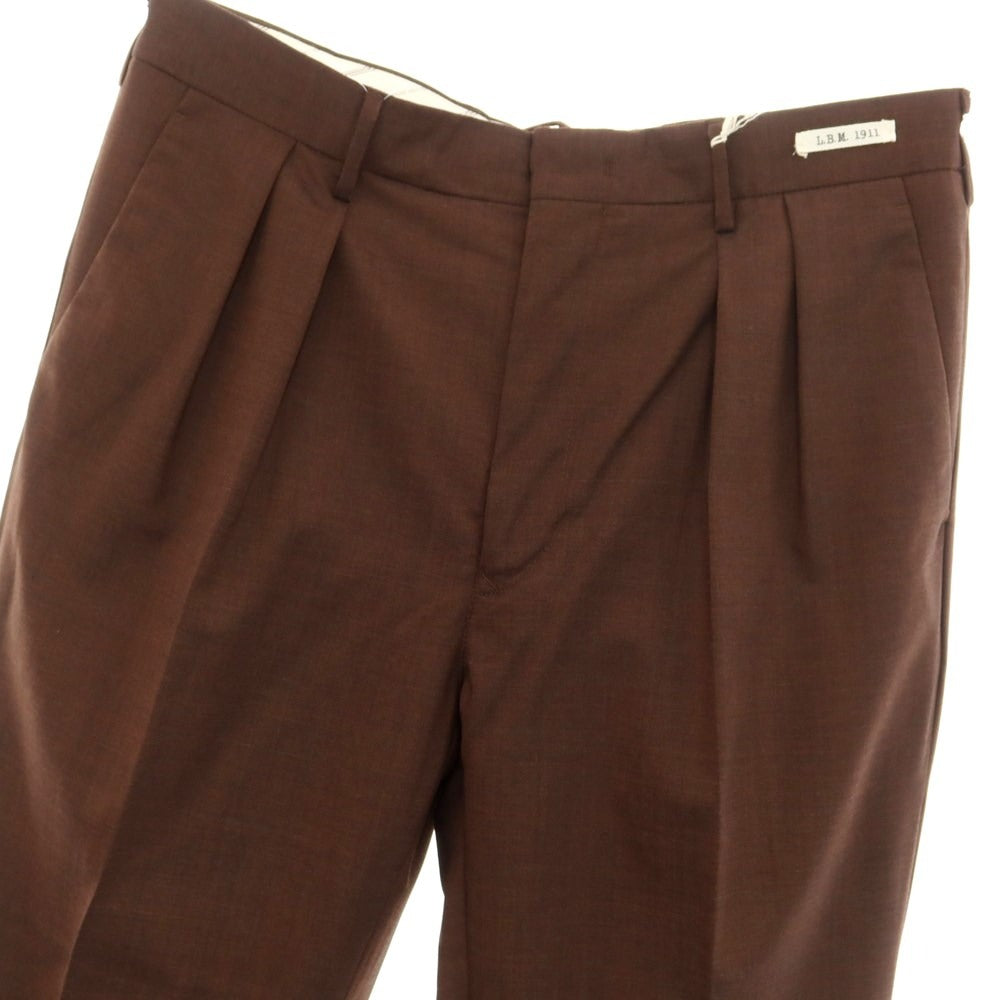 [New] LBM1911 Wool Dress Slacks Pants Brown [Size 48] [BRW] [S/S] [Condition Rank N] [Men&