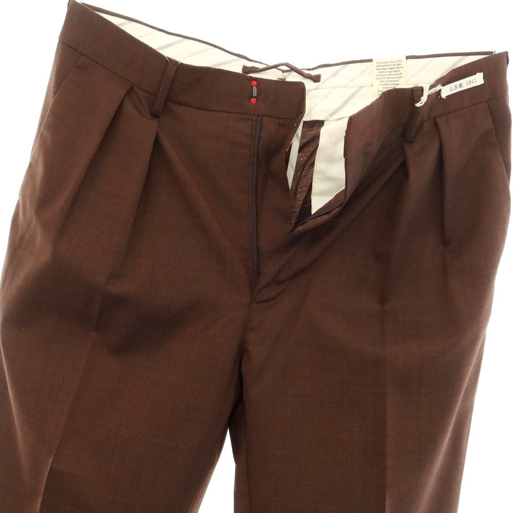 [New] LBM1911 Wool Dress Slacks Pants Brown [Size 48] [BRW] [S/S] [Condition Rank N] [Men&