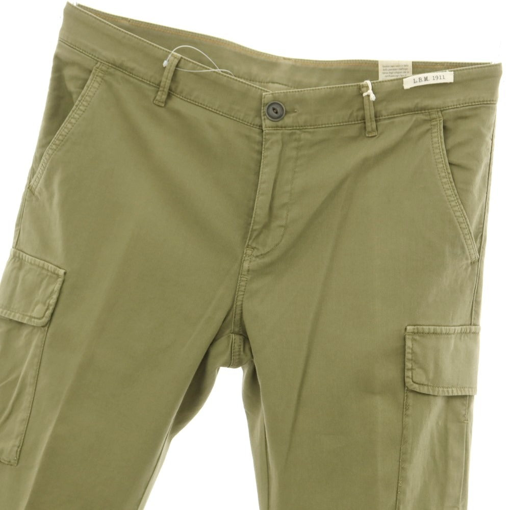 [New Outlet] LBM1911 Cotton Twill Cargo Pants Military Green [Size 50] [GRN] [S/S] [Condition Rank N-] [Men&