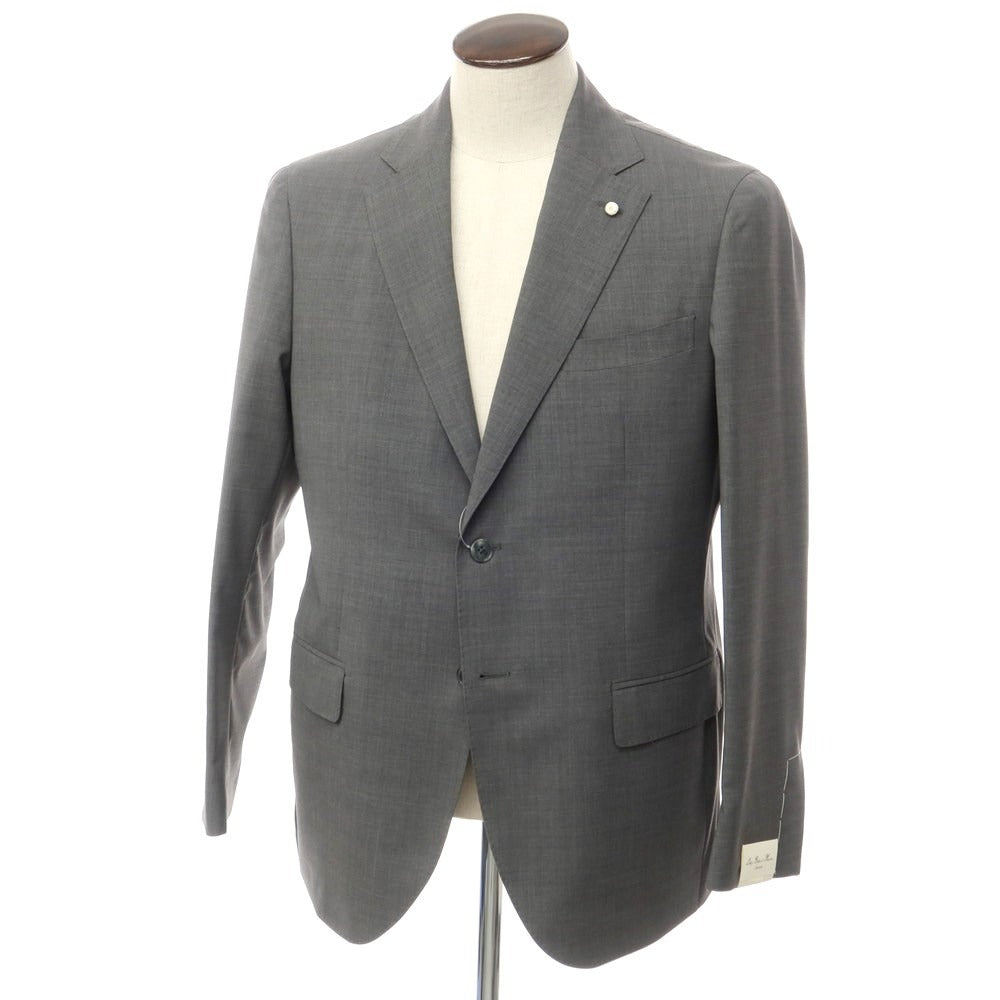 [New] Luigi Bianchi Mantova Wool 2B Tailored Jacket Gray [52] [Condition Rank N] [Men&