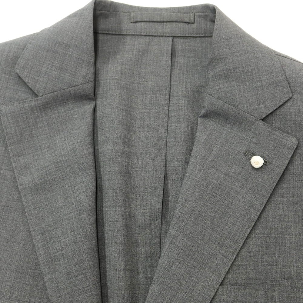 [New] Luigi Bianchi Mantova Wool 2B Tailored Jacket Gray [52] [Condition Rank N] [Men&