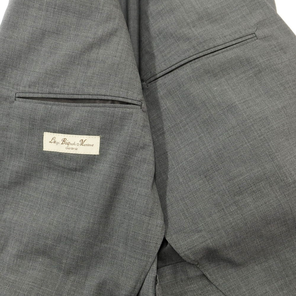 [New] Luigi Bianchi Mantova Wool 2B Tailored Jacket Gray [52] [Condition Rank N] [Men&