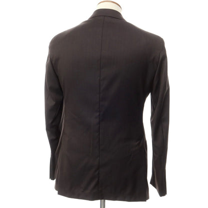 [New] Luigi Bianchi Mantova Wool Silk 2B Tailored Jacket Dark Brown [Size 46] [BRW] [S/S] [Condition Rank N] [Men&