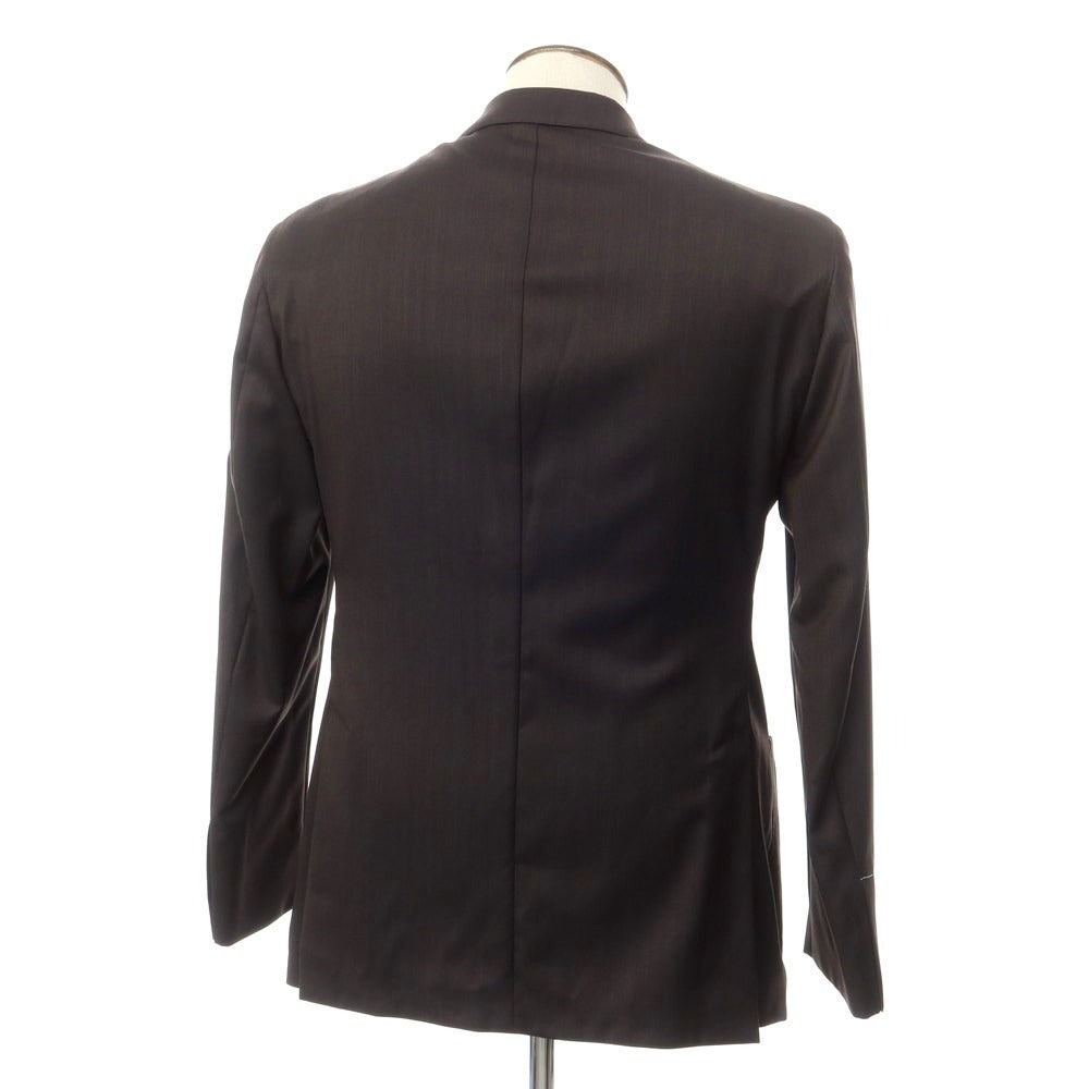 [New Outlet] Luigi Bianchi Mantova Wool Silk 2B Tailored Jacket Dark Brown [Size 50] [BRW] [S/S] [Condition Rank N-] [Men&