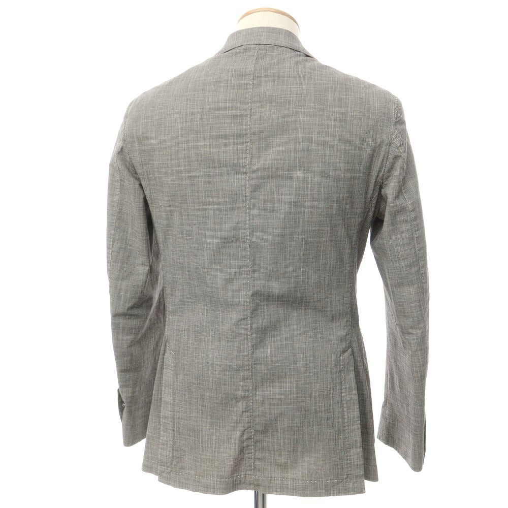 [New] Luigi Bianchi Mantova Cotton Linen 2B Casual Jacket Gray [Size 44] [GRY] [S/S] [Condition Rank N] [Men&