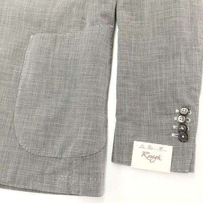 [New] Luigi Bianchi Mantova Cotton Linen 2B Casual Jacket Gray [Size 44] [GRY] [S/S] [Condition Rank N] [Men&