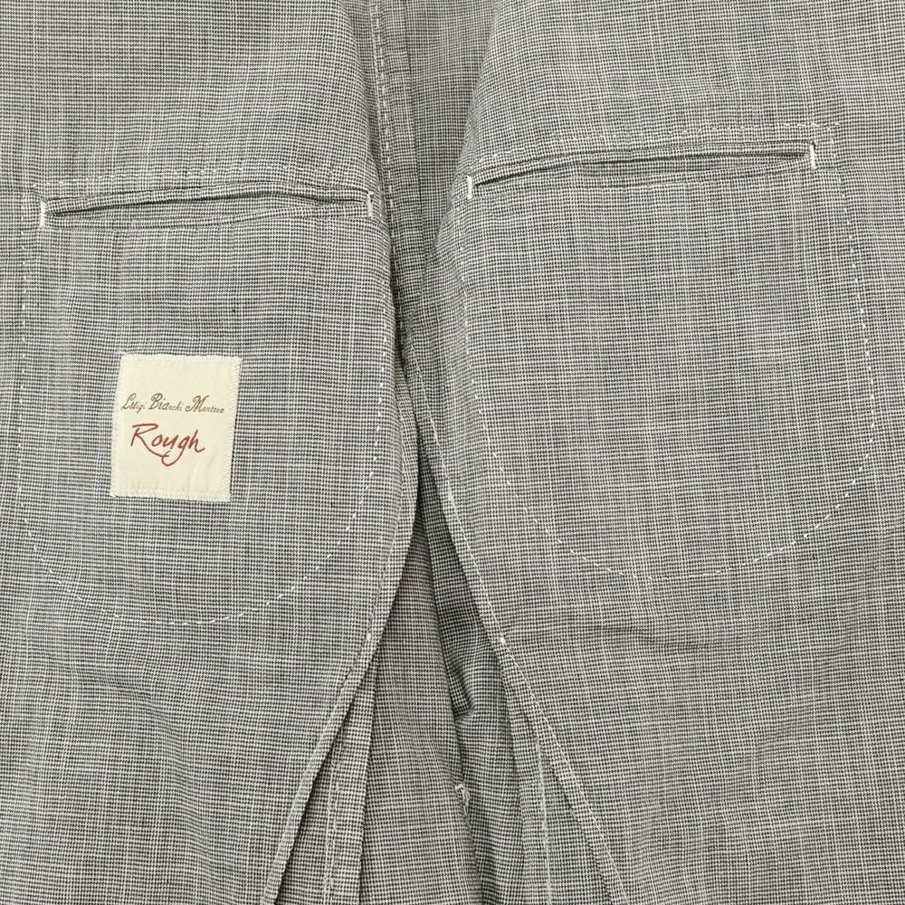 [New] Luigi Bianchi Mantova Cotton Linen 2B Casual Jacket Gray [Size 44] [GRY] [S/S] [Condition Rank N] [Men&