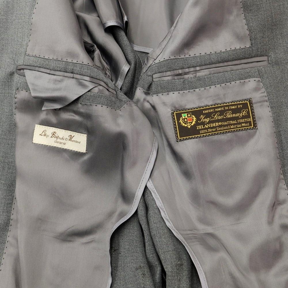 [New] Luigi Bianchi Mantova Wool 2B Tailored Jacket Gray [Size 46] [GRY] [S/S] [Condition Rank N] [Men&