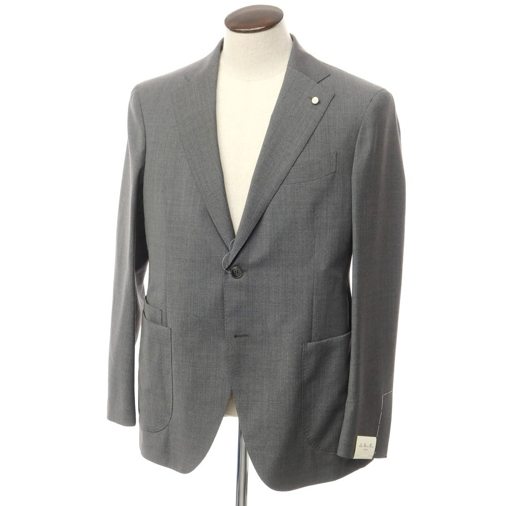 [New] Luigi Bianchi Mantova Wool 2B Tailored Jacket Gray [Size 52] [GRY] [S/S] [Condition Rank N] [Men&