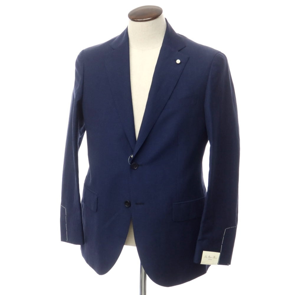 [New] Luigi Bianchi Mantova Wool Linen 2B Tailored Jacket Navy [Size 50] [NVY] [S/S] [Condition Rank N] [Men&