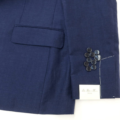 [New] Luigi Bianchi Mantova Wool Linen 2B Tailored Jacket Navy [Size 50] [NVY] [S/S] [Condition Rank N] [Men&