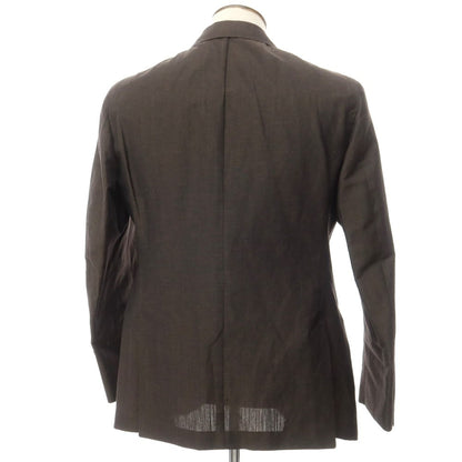 [New] Luigi Bianchi Mantova Wool Linen Tailored Jacket Brown [Size 52] [BRW] [S/S] [Condition Rank N] [Men&