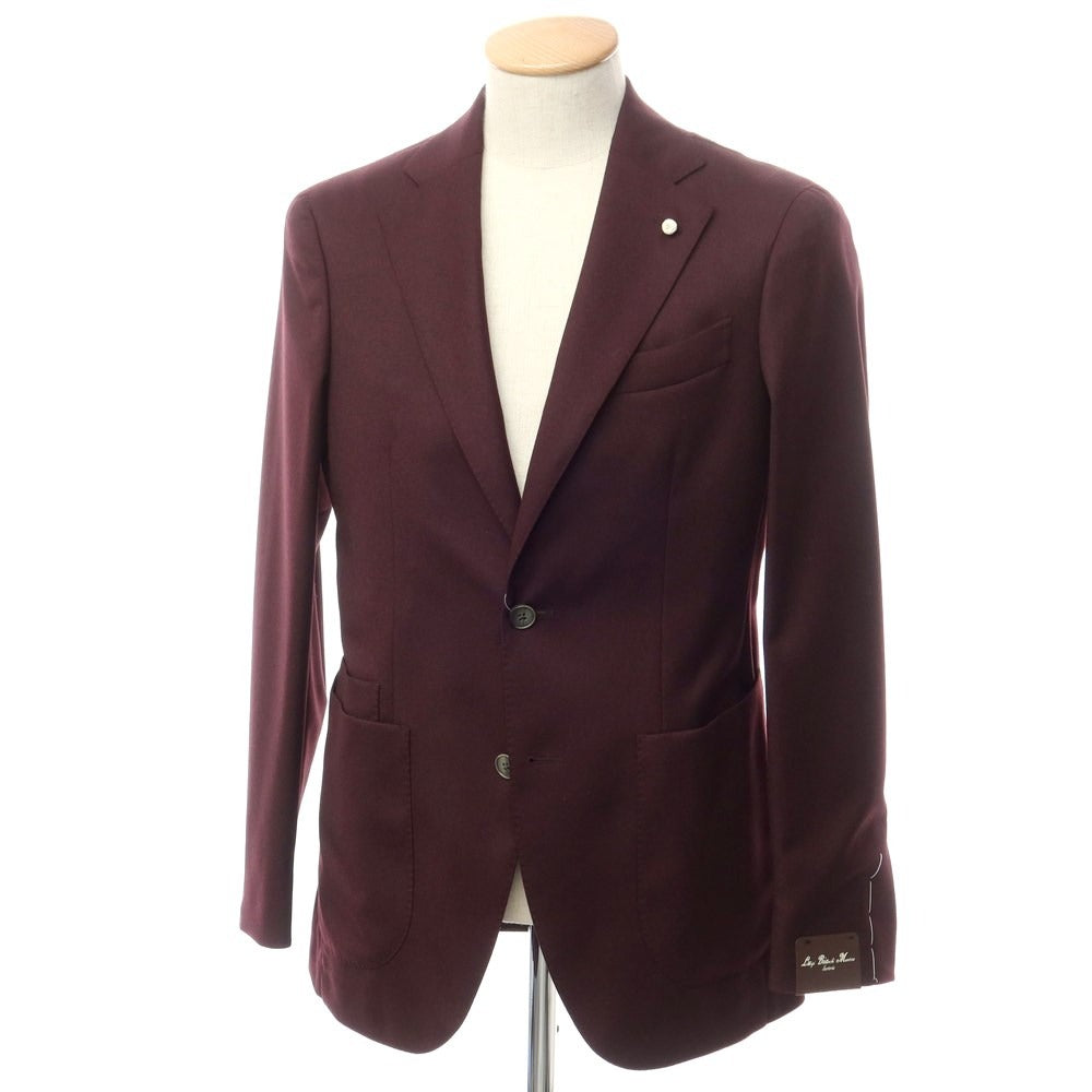 [New] Luigi Bianchi Mantova Wool Tailored Jacket Bordeaux [Size 44] [RED] [A/W] [Condition Rank N] [Men&