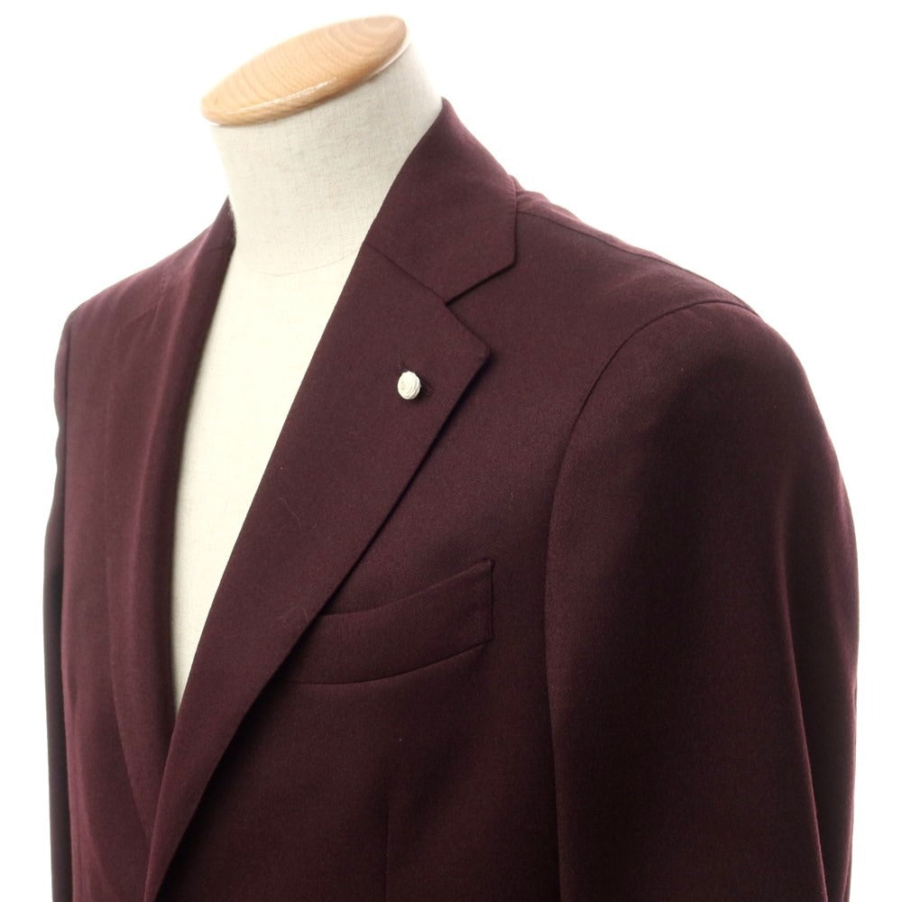 [New] Luigi Bianchi Mantova Wool Tailored Jacket Bordeaux [Size 44] [RED] [A/W] [Condition Rank N] [Men&