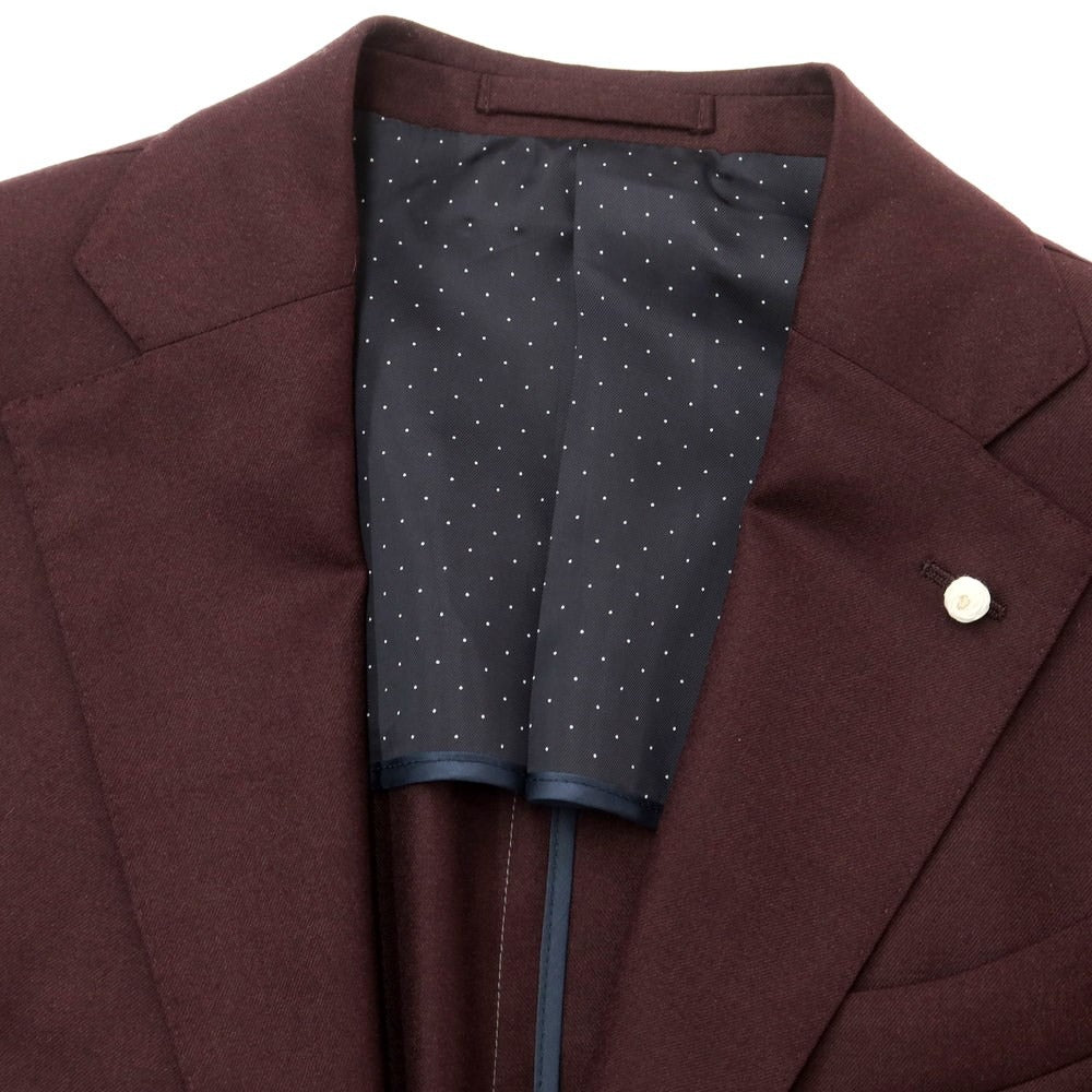 [New] Luigi Bianchi Mantova Wool Tailored Jacket Bordeaux [Size 44] [RED] [A/W] [Condition Rank N] [Men&